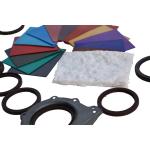 Fluoroelastomer FKM Rubber Compound Low Compression Set Wear Resistant