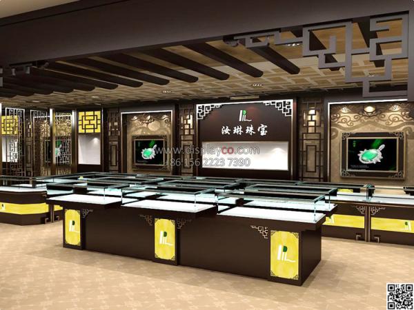 Buy cheap Luxurious free original design jewelry display showcase jewelry kiosk from wholesalers