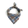 Buy cheap Blue Dog Scarf Collar Puppy Bandana Collar Plaid Cotton from wholesalers