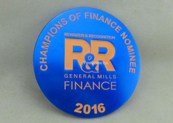 Buy cheap Anodized Metal Souvenir Badges , waterproof Aluminum Stamped Police Emblem from wholesalers