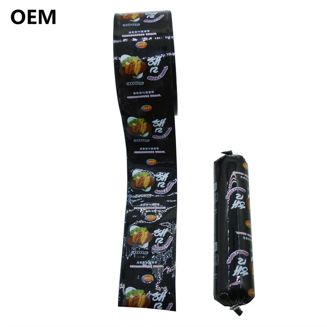 Halal Certified Custom Logo Flexography Printing Sausage Casings For Mortadella