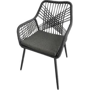 Buy cheap Garden Steel Polyester Rope Single Wicker Chair With Cushion from wholesalers