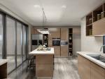 Melamine Finish Lacquer Design Ranghood&Cooker Solid Wood Kitchen Cabinets