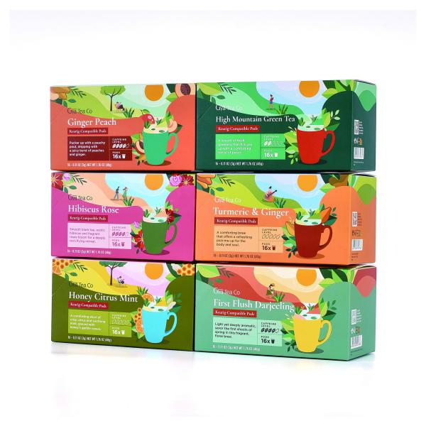 Buy cheap Varnished Custom Printed Cardboard Box Packaging For 48g Tea And Coffee Drink Powder from wholesalers