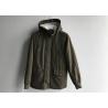 Buy cheap Army Green Mens Medium Trench Coat Sherping Lined Cotton Filling Casual Hooded Jacket from wholesalers