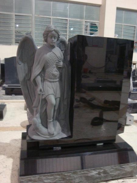 Buy cheap Granite hand carved fairy statue tombstone from wholesalers