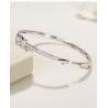 Buy cheap Senior Presence 18K Gold Diamond Bowknot Bangle 0.96ct Customized Design from wholesalers