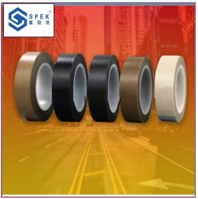 Buy cheap PTFE Coated Fiberglass Tape Heat Resistant Silicone Adhesive Tape 0.08mm Thickness from wholesalers