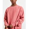 Buy cheap Dropped Shoulder Fleece Crew Neck Sweatshirt Men Hoodies Pink Color from wholesalers