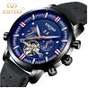 Buy cheap KINYUED J019-5 Tourbillon automatic mechanical genuine leather business waterproof fashion sport men watches from wholesalers