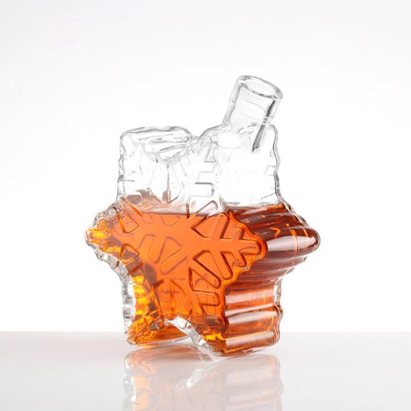 Buy cheap Collar Material Aluminum Plastic PP 500 ml Glass Bottle for Empty Unique Shaped Wine from wholesalers