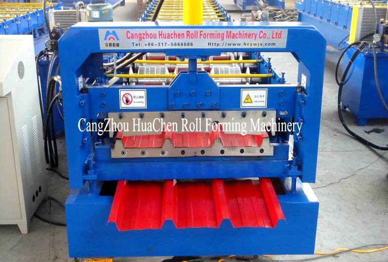 EURA PLC Single Deck Color Steel Roofing Sheet Roll Forming Machine With 1000mm Width