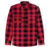 Buy cheap Fashionable Men′s Flannel Checked Shirt Buckle Ordinary Fitted Long-Sleeved Casual Shirt Pure Cotton from wholesalers
