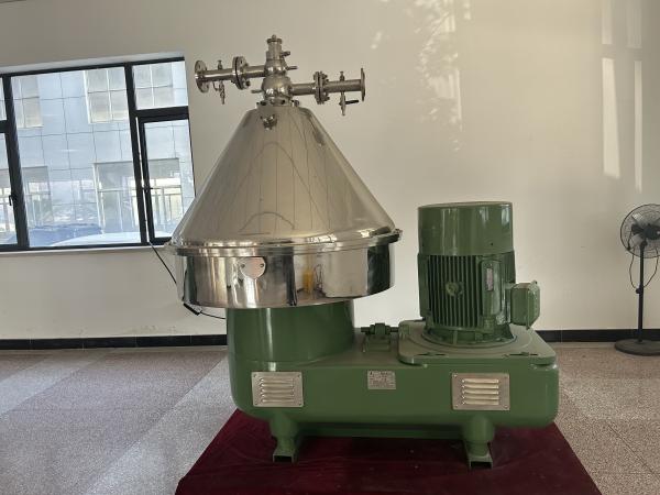 Buy cheap Stainless Steel Disc Oil Separator Belt Drive Automatic Slag Discharge Centrifuge For Pharmacy from wholesalers
