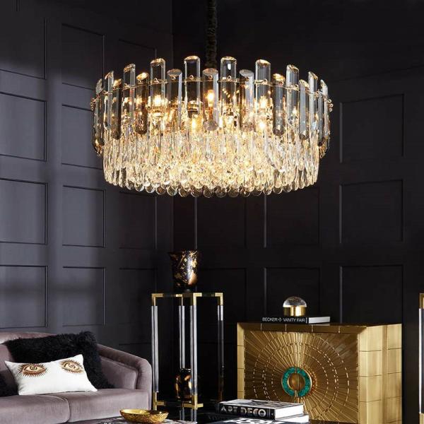 Buy cheap Modern Luxury Living Room Round K9 Led Pendant Lamp Led ceiling light chandelier(WH-MI-310) from wholesalers