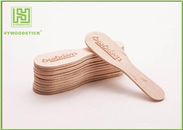 Small Ice Cream Wooden Sticks Disposable Mini Wooden Ice Cream Spoons Paddle