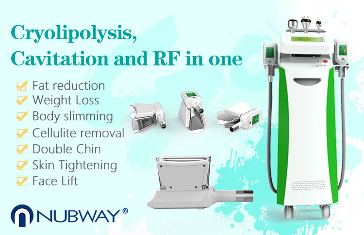newest 5 handles Cavitation, RF cryolipolysisi -15oC degree fat freezing weight loss cryotherapy machine