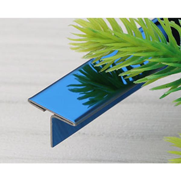 Buy cheap HL Brushed Stainless Steel Tile Trim Edging AISI 201 304 T Shape from wholesalers