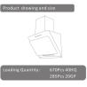 Buy cheap Strong Suction Smoke Exhaust Under Cabinet Range Hoods 900mm Length from wholesalers
