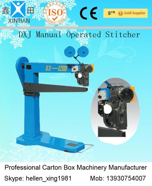 Quality Long Arm Corrugated Paper Carton Box Stapler Machine For Corrugated Cardboard Sheet for sale