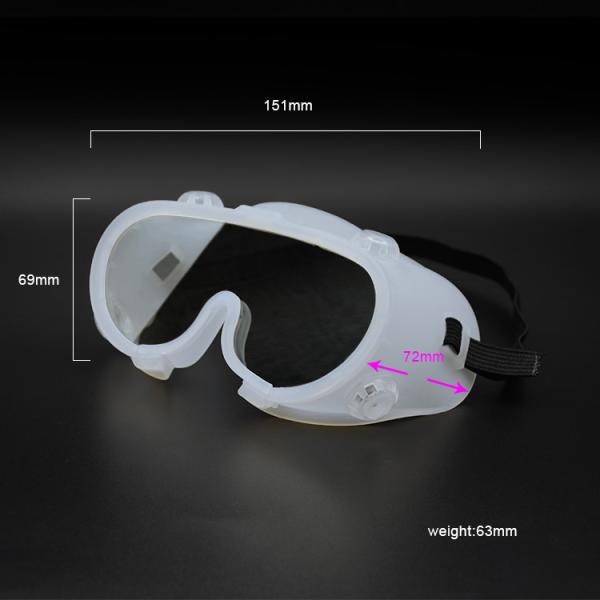 Buy cheap Clear PC Lens Medical Safety Goggles , Silicone Anti Fog Safety Goggles from wholesalers