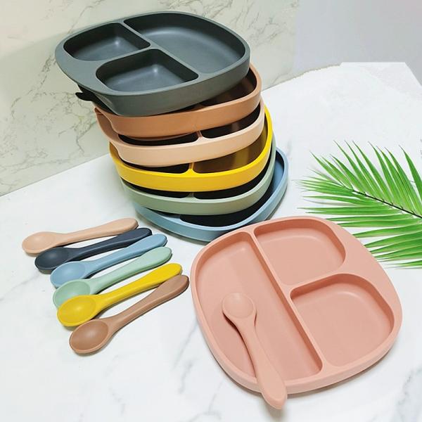 Buy cheap Customized Silicone Baby Plate With Suction Feeding Nonslip Toddlers For Children from wholesalers