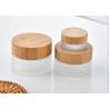Buy cheap Thickened Bottom 100g Hand Cream Glass Jar Bamboo Cream Jars Eco Friendly from wholesalers