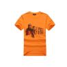 Buy cheap Cool Printed Mens T-shirt Designs Orange / Female Crew Neck Tee Shirts from wholesalers