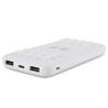 Buy cheap ABS 10000mAh Polymer Battery Dual USB Wireless Charger Sticker Power Bank from wholesalers