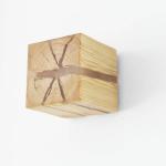 Loft Industrial Retro Indoor home decor Wall light cube wood wall lamp (Wh-VR-94
