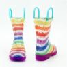 Buy cheap PVC Rainbow Light Up Rain Boots , Reusable Slip Resistant Rubber Boots from wholesalers