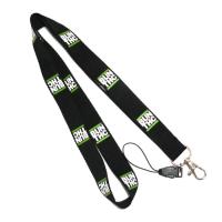 Buy cheap Sport Games Safety Break Plain Black Lanyard Neck Strap Pantone Colored product