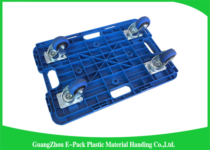 Industrial Big Load Capacity Plastic Dolly Cart , Recyclable Moving Equipment Dolly
