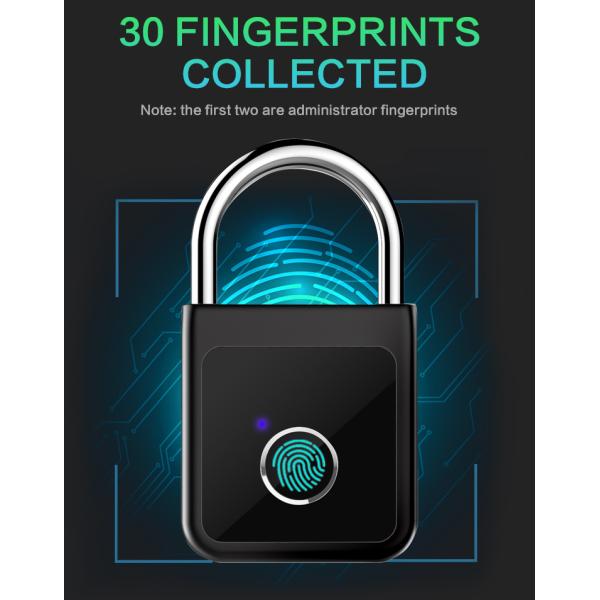 0.5s Smart Fingerprint Padlock Biometric App Controlled Padlock