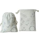 Custom Organic Off White Cotton Drawstring Promotional Bag Fabric Drawstring