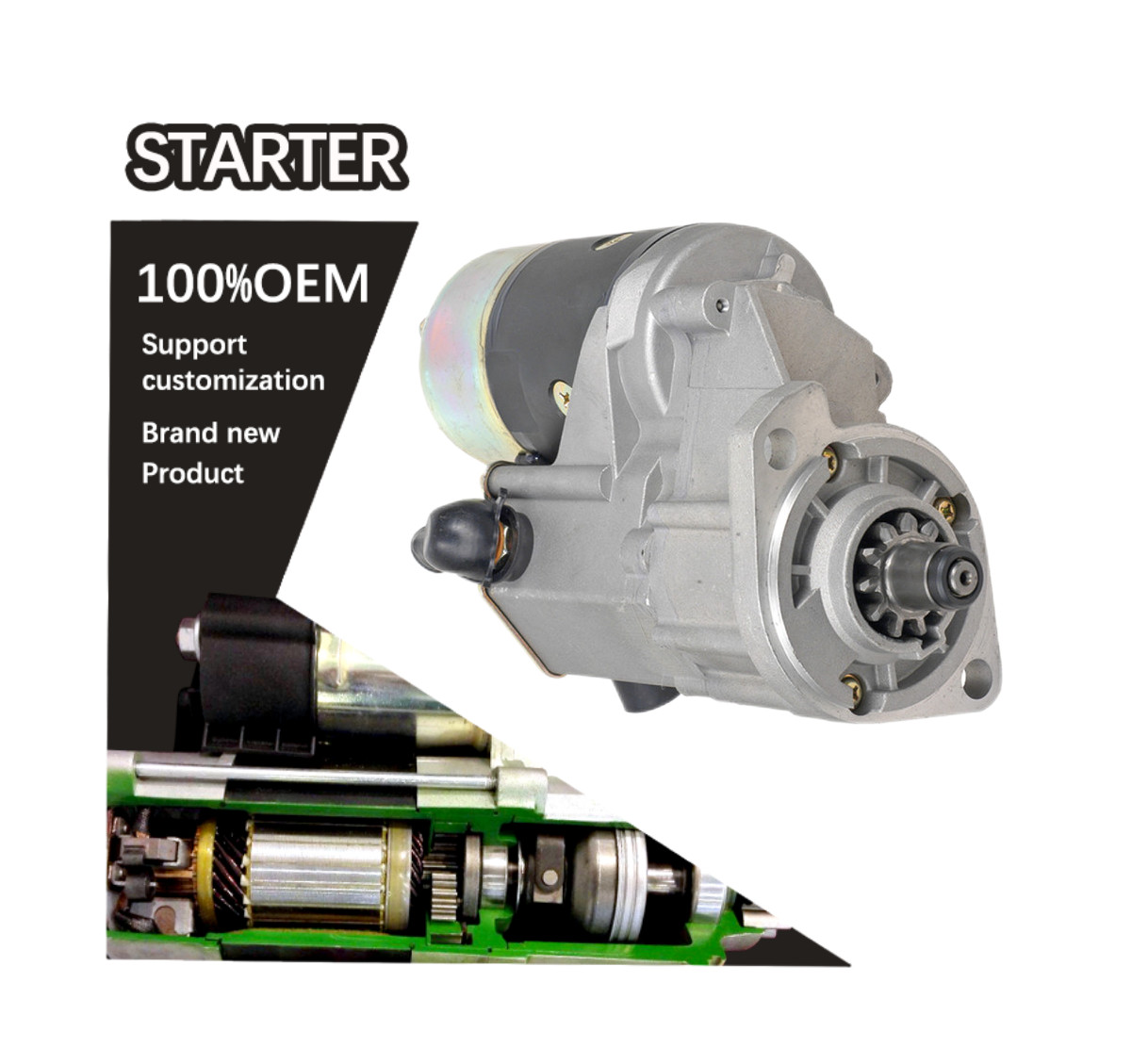 12V 11T CW STARTER 1280004100 1280004101 1280004102 128000-4100 128000-4101 128000-4102 2810042800 281004280071