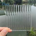 Decorative Lridescent Colored Texture Acrylic Sheet Fluted Clear Textured