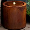 Buy cheap Round Water Table Corten Steel Water Fountain Outdoor Poor Decoration from wholesalers