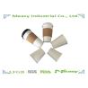 Buy cheap Single Wall White Food Grade disposable drinking cups Plastic Lid , Kraft Sleeve from wholesalers