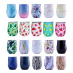 Egg Shaped 12 Oz Vacuum Insulated Tumbler Custom Stainless Steel Wine Tumbler