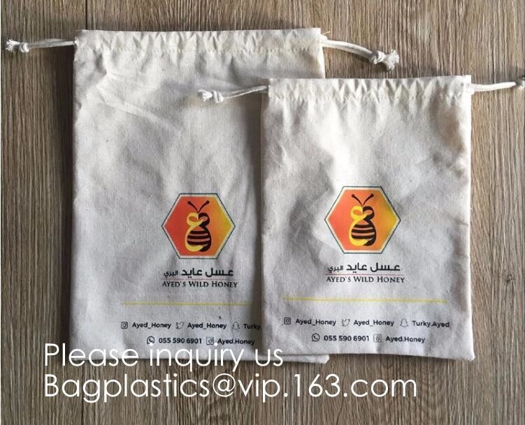 Cotton Reusable Grocery Bags, Produce Bags, Jewelry Pouch, Muslin Brewing bags, Linen Sachet bags, Spice bags, Christmas
