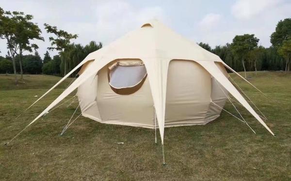 Buy cheap 285G Outdoor Camping Tent Waterproof PU3000MM Cotton Glamping Canopy from wholesalers