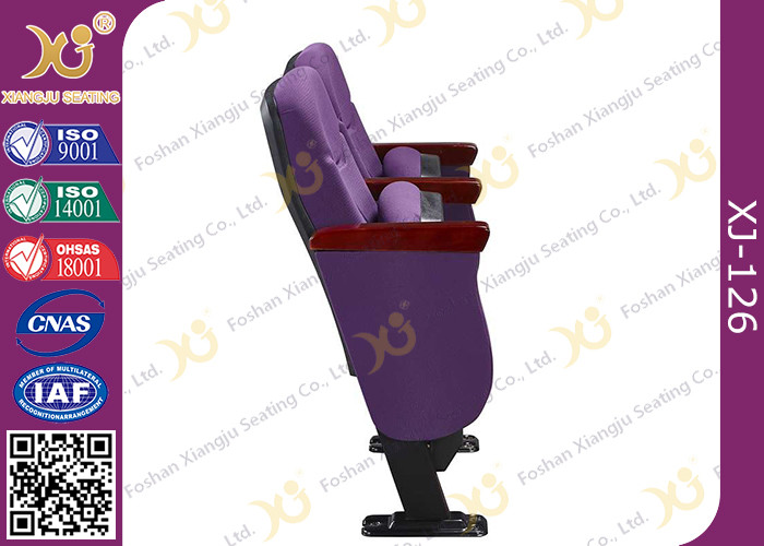 Indoor Special Church Auditorium Seating With Soft Polyurethane Foam Padded