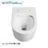 Buy cheap Chaozhou Popular 180mm P Trap 490mm Rimless One Piece Wall Mounted Toilet from wholesalers