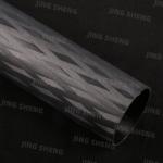 Matte Black Carbon Fiber Round Tube CROSS-WOVEN Surface For Drone Frame Bicycle