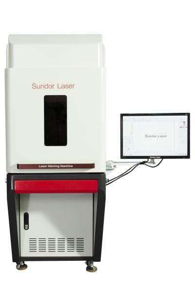 Buy cheap Enclosed cabinet fiber laser marking machine for jewelry & metal from wholesalers