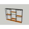 Buy cheap Wooden Retail Garment Display Stands , Clothes Hanging Rack With Shelves from wholesalers