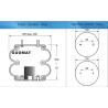 Buy cheap Style 20 Industrial Air Spring Firestone W01-358-7892 WO13587892 For Ridewell 1003587893C from wholesalers