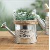 Buy cheap pastoral style iron metal flower vase/watering can /garden planter with rope from wholesalers
