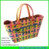 Buy cheap LUDA women colorful straw tote bag plastic straw beach bag from wholesalers